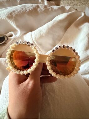 Rad + Refined Wifey Material Ivory Sunglasses